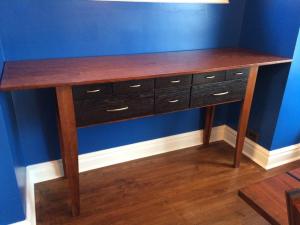 Cherry, Wenge, Bubinga side table